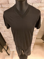 T-shirt filo di Scozia scollo a V