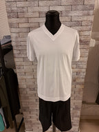 T-shirt filo di Scozia scollo a V