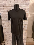 T-shirt filo di Scozia scollo a V