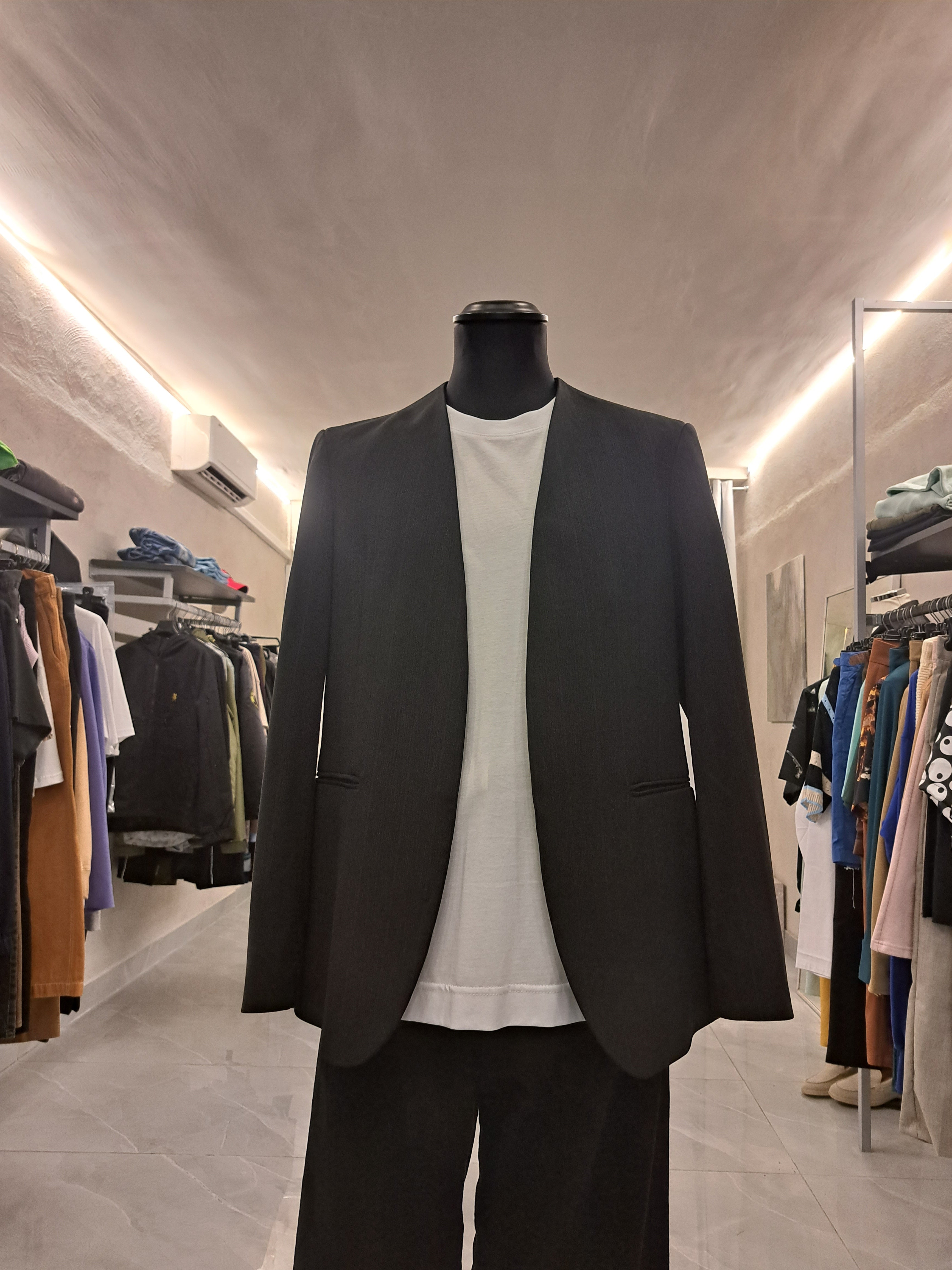 Giacca senza bottoni