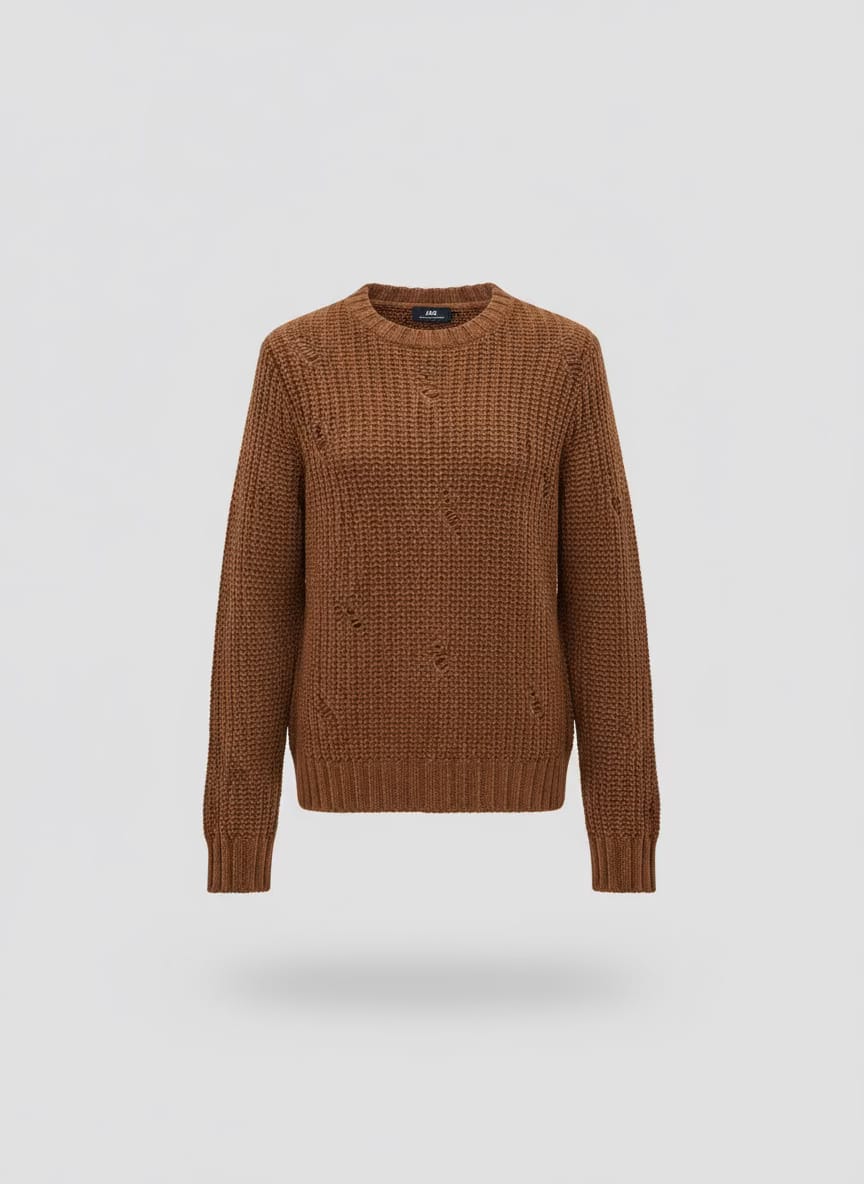 Maglione con rotture